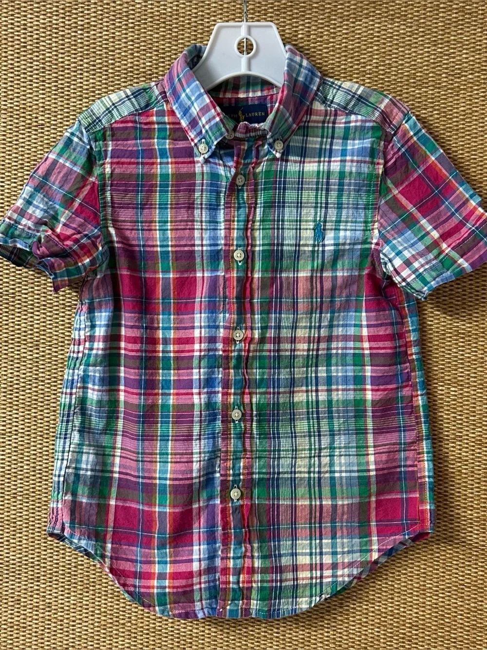 Ralph Lauren Shirt Boy’s 4/4T Multicolor Plaid